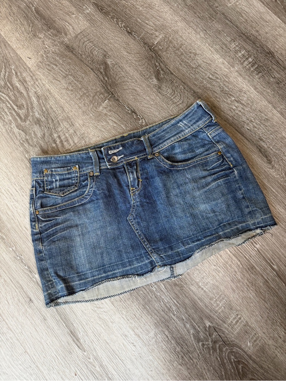 Classic Blue Denim Mini Skirt - Casual Women's Skirt